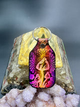 Stamped Leather Keychain - Mushrooms XL Cubensis