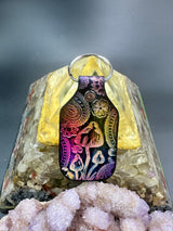 Stamped Leather Keychain - Mushrooms XL Cubensis