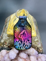 Stamped Leather Keychain - Mushrooms XL Cubensis