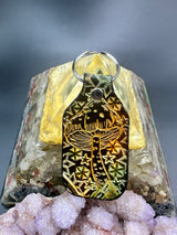 Stamped Leather Keychain - Mushrooms XL Cubensis XL