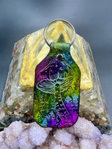 Stamped Leather Keychain - Mushrooms XL Cubensis XL