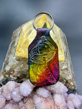 Stamped Leather Keychain - Mushrooms XL Cubensis XL