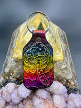 Stamped Leather Keychain - Mushrooms XL Cubensis XL