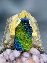 Stamped Leather Keychain - Mushrooms XL Cubensis XL