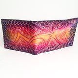 Carved Leather Bifold Wallet