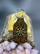 Stamped Leather Keychain - Chaos Star