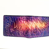 Carved Leather Bifold Wallet