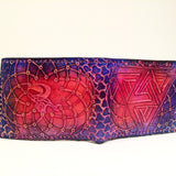 Carved Leather Bifold Wallet