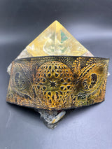 Stamped Leather Bifold Wallet - Dragon Eyes