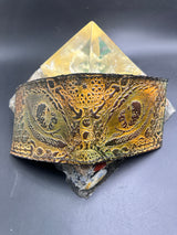 Stamped Leather Bifold Wallet - Dragon Eyes