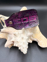 Stamped Leather Keychain - EOS Music