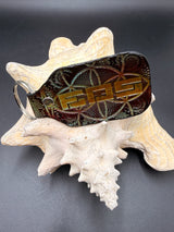 Stamped Leather Keychain - EOS Music