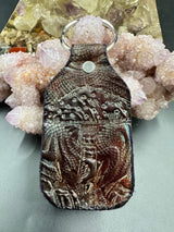 Stamped Leather Keychain - Mushrooms XL Amanita XL