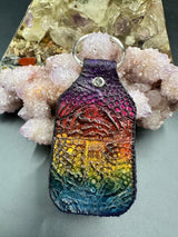 Stamped Leather Keychain - Mushrooms XL Amanita XL