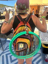 Stamped Leather Accessory Clip -13 Point Bolt