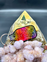 Stamped Leather Keychain - Bicycle Day