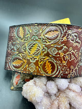 Stamped Leather Bifold Wallet - Grateful Full Stealies