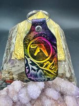 Stamped Leather Keychain - Aphex Twin