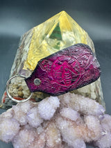 Stamped Leather Keychain - Aphex Twin