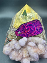 Stamped Leather Keychain - Aphex Twin