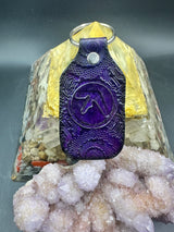 Stamped Leather Keychain - Aphex Twin