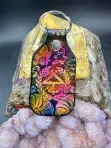 Stamped Leather Keychain - Of the Trees