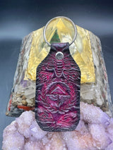 Stamped Leather Keychain - Of the Trees