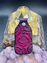 Stamped Leather Keychain - Of the Trees