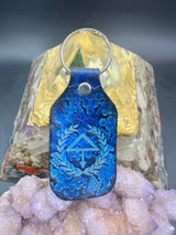 Stamped Leather Keychain - Of the Trees