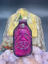 Stamped Leather Keychain - Of the Trees