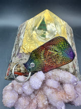 Stamped Leather Keychain - Of the Trees