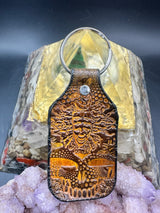 Stamped Leather Keychain - Grateful Mashups