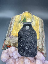 Stamped Leather Keychain - Fruit of Life