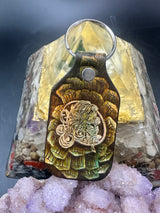 Stamped Leather Keychain - Grateful Althea