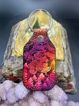 Stamped Leather Keychain - Grateful Althea