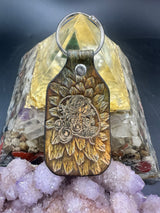 Stamped Leather Keychain - Grateful Althea