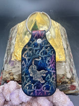 Stamped Leather Keychain - Grateful Jerry Tiger