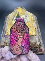 Stamped Leather Keychain - Grateful Jerry Hand