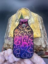 Stamped Leather Keychain - Grateful Jerry Hand