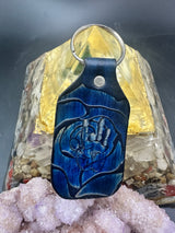 Stamped Leather Keychain - Grateful Jerry Hand