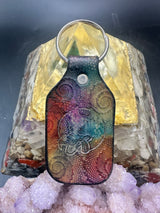 Stamped Leather Keychain - Grateful Dire Wolf