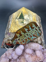 Stamped Leather Keychain - Greensky Bluegrass