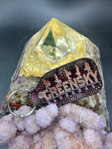 Stamped Leather Keychain - Greensky Bluegrass