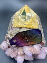 Stamped Leather Keychain - Dave Matthews Fire Dancer