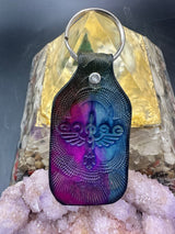 Stamped Leather Keychain - Goose