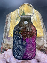 Stamped Leather Keychain - Goose