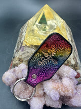 Stamped Leather Keychain - Goose