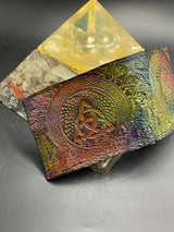 Stamped Leather Bifold Wallet - Celtic