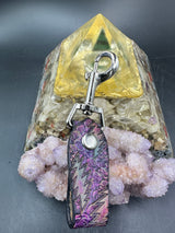 Stamped Leather Accessory Clip - Grateful Bolt