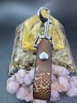 Stamped Leather Accessory Clip - Grateful Terrapin